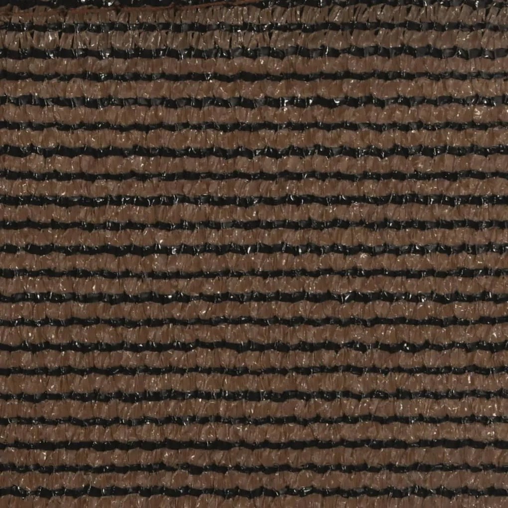 Para-sol estilo vela 160 g/m² 2x4 m PEAD castanho