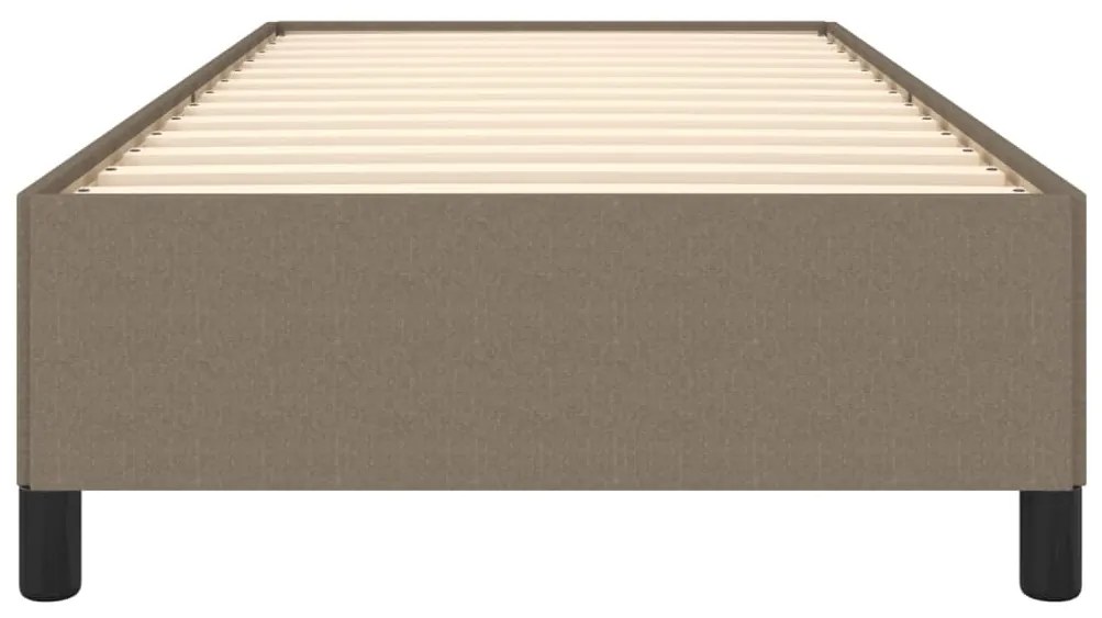 Estrutura cama sem colchão 100x200 cm tecido cinza-acastanhado