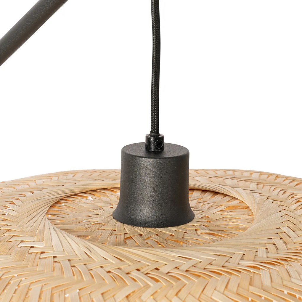 Candeeiro de pé oriental em bambu - Ostrava Oriental