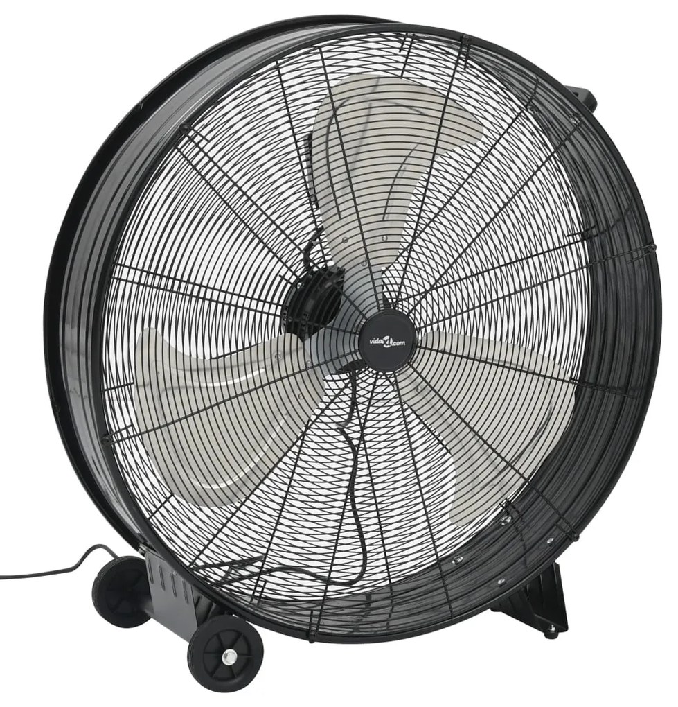 Ventoinha de tambor industrial 77 cm 187,7 W preto