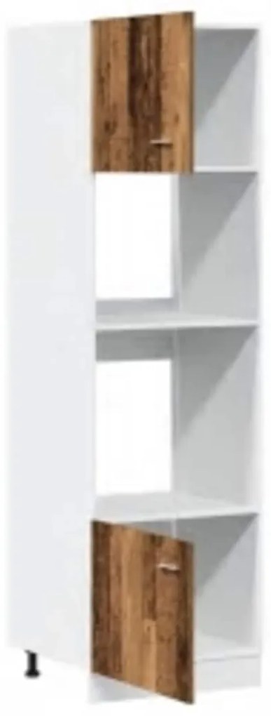 Armário micro-ondas “Lyon” 60x57x207cm madeira velha