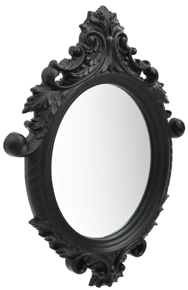 Espelho de parede estilo castelo 56x76 cm preto