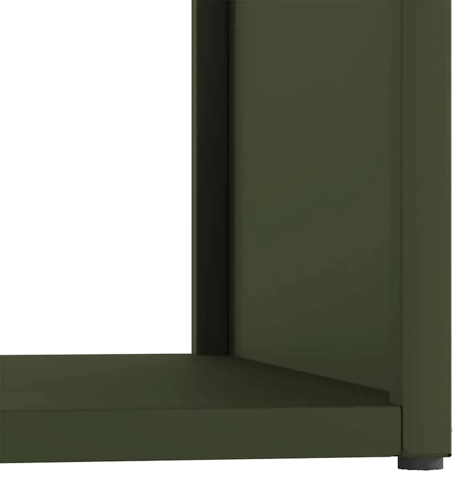 Suporte para lenha aço laminado a frio verde azeitona