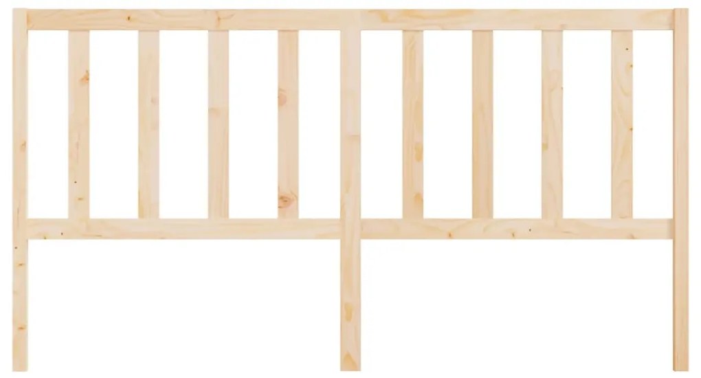 Cabeceira de cama 206x4x100 cm pinho maciço