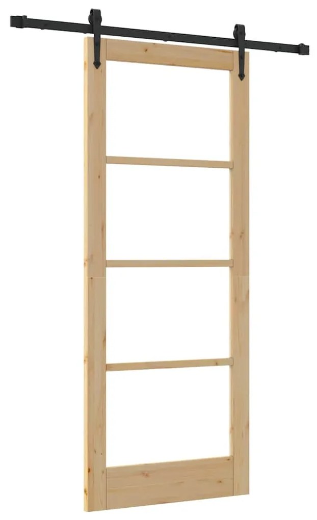 Porta de Correr vidaXL com Conjunto de Hardware 'ORKDAL'83x202 cm