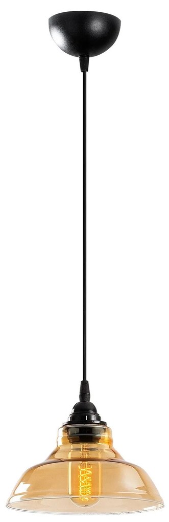 Candeeiro Suspenso Dilberay – Preto – 20 x 20 cm