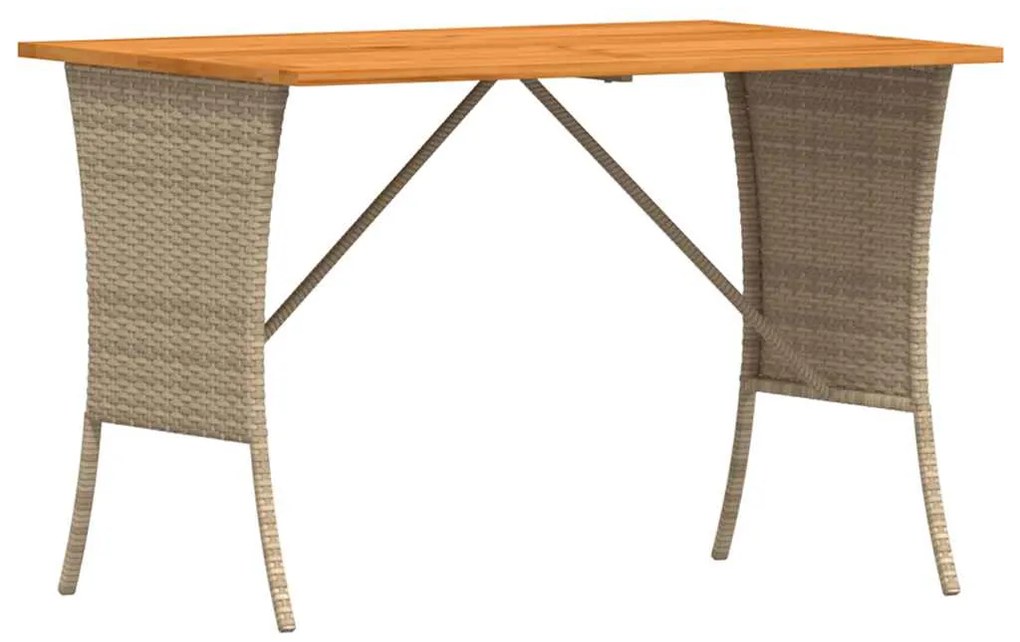 5 pcs conjunto de sofás p/ jardim com almofadões vime PE bege