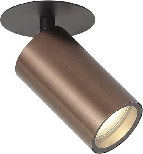 Foco embutido moderno bronze escuro GU10 50mm IP44 - Chels