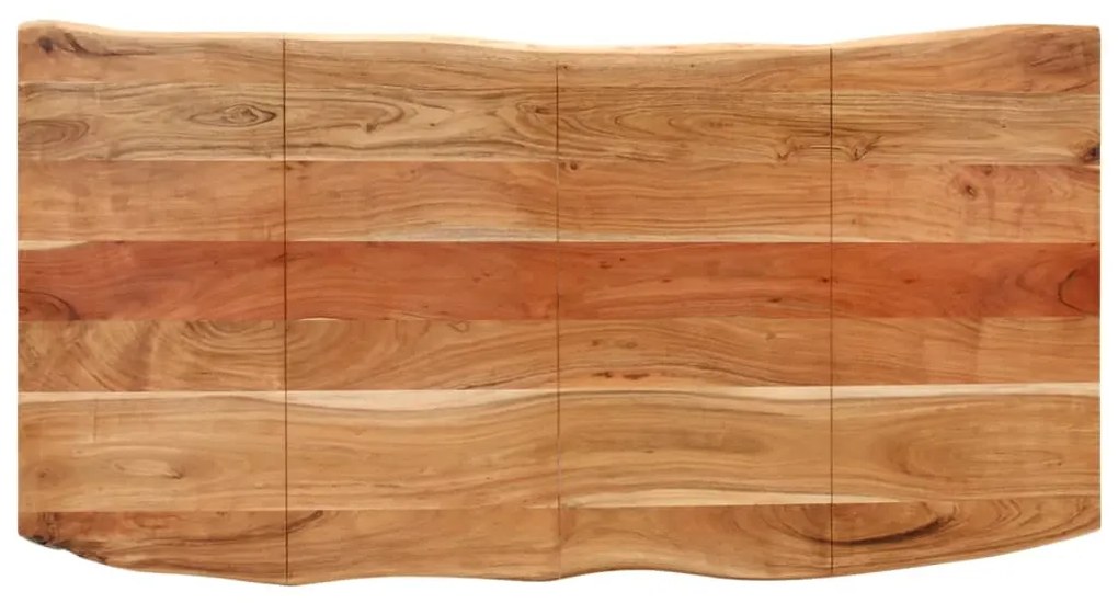 Mesa de jantar 180x90x76 cm madeira de acácia maciça