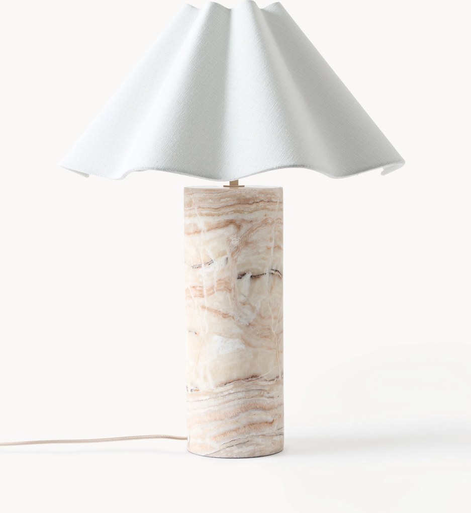 Candeeiro de mesa LED regulável com base em mármore Arya