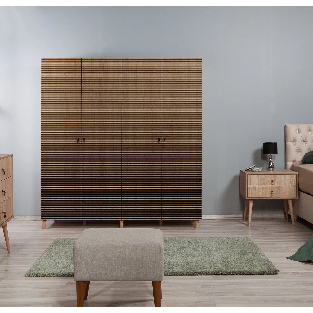 Roupeiro Imaj – Carvalho Sonoma – 180x192x52 cm