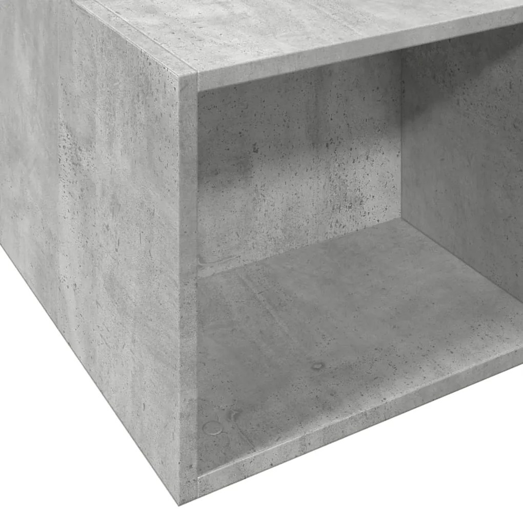 Estrutura de cama 140x190 cm derivados de madeira cinza cimento