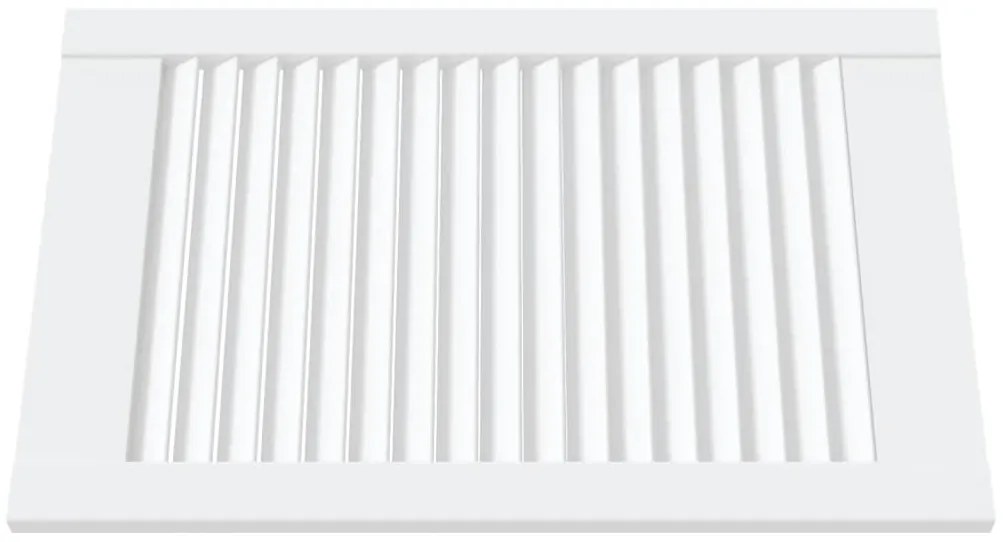 Portas de armário 2 pcs design de persiana pinho maciço branco