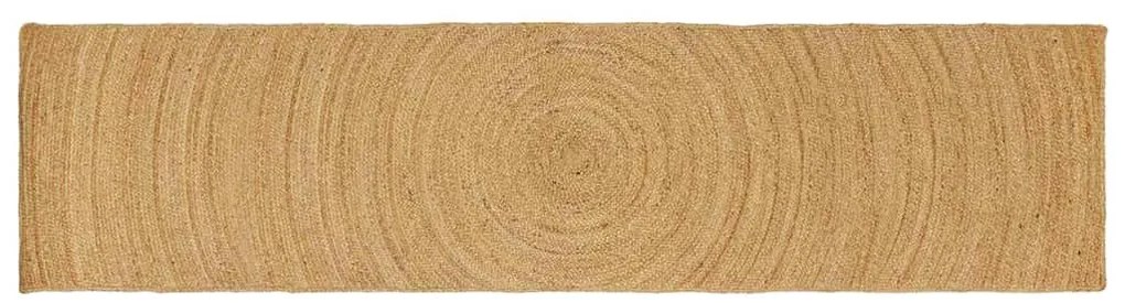 vidaXL Tapete Castanho 60 x 400 cm Juta