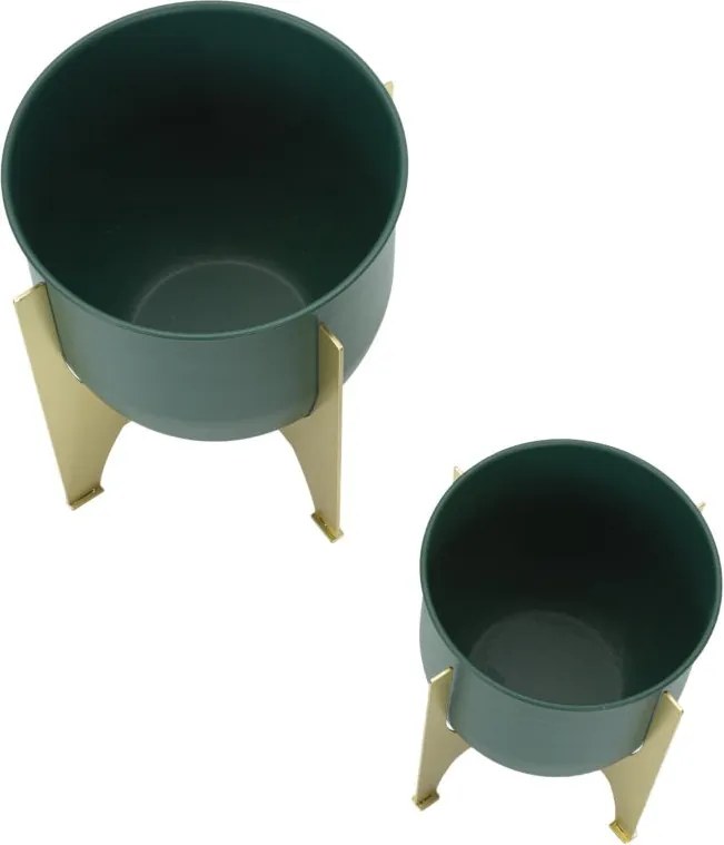 CONJUNTO DE 2 VASOS Ø 24,5X26-19X21 CM