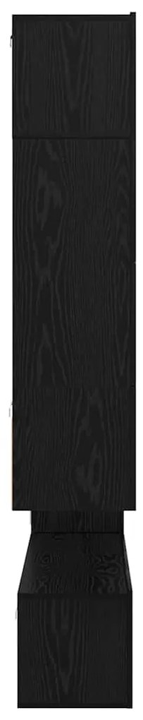 Conjunto de móvel de TV 8 pcs Carvalho preto 80 x 30 x 30 cm