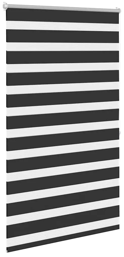 Estore de rolo 100 x 175 cm, linhas de zebra / Preto