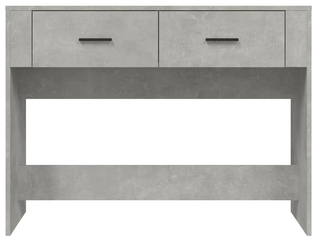Mesa consola 100x39x75 cm derivados de madeira cinzento-cimento