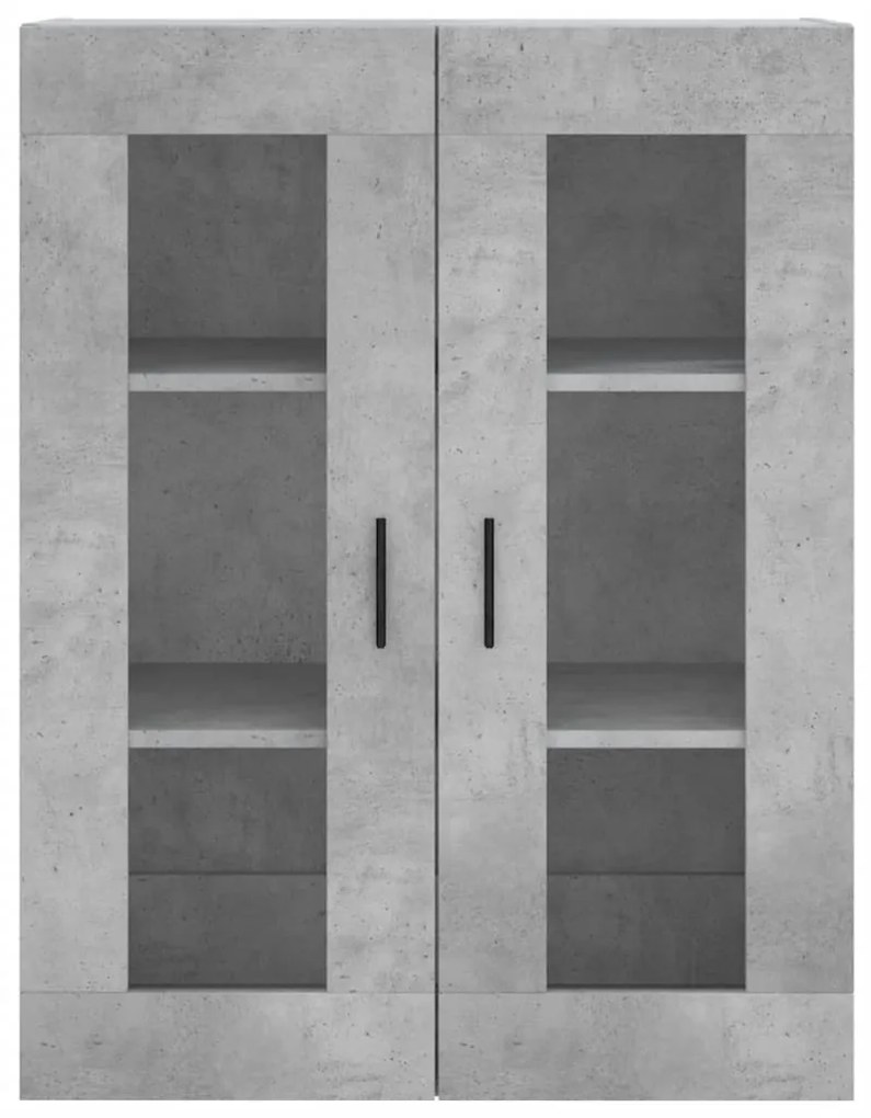 Armário alto 69,5x34x180 cm derivados de madeira cinza cimento