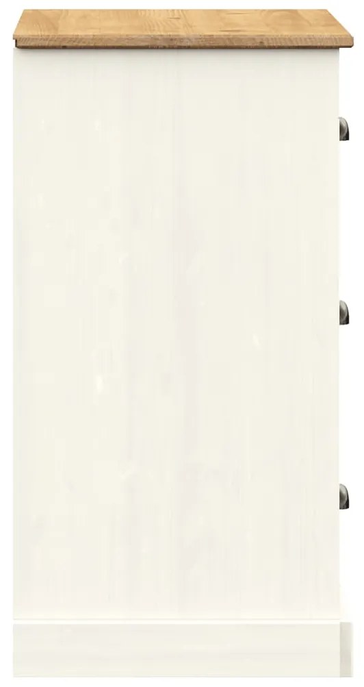Aparador com gavetas VIGO 78x40x75 cm pinho maciço branco
