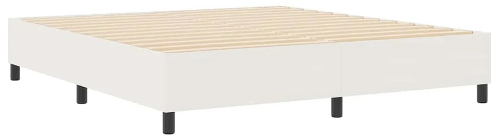 Cama Box Spring vidaXL Creme Super King em Tecido Corduroy