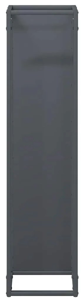 Suporte para lenha 25x25x100 cm aço laminado a frio antracite