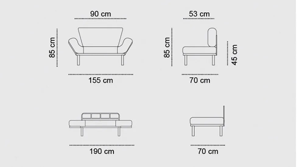Hall Stand Viyana D – Nogueira Antracite – 90x200x35 cm