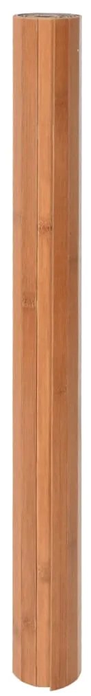 Tapete retangular 100x300 cm bambu cor natural