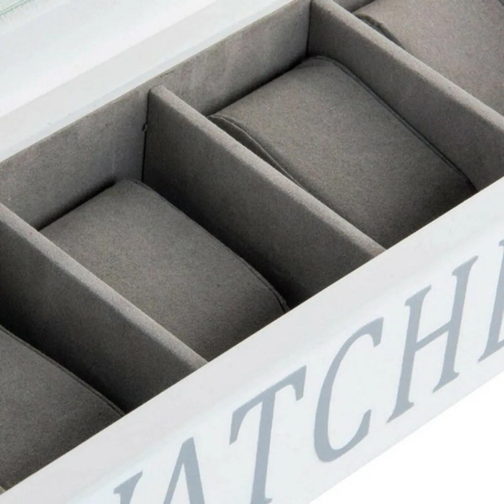 Guarda-Joias DKD Home Decor Branco Madeira MDF 34 x 11 x 8 cm