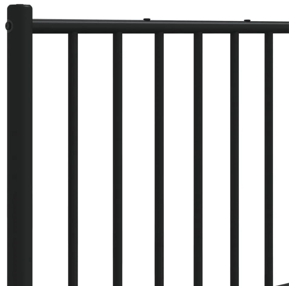 Cabeceira de cama 160 cm metal preto