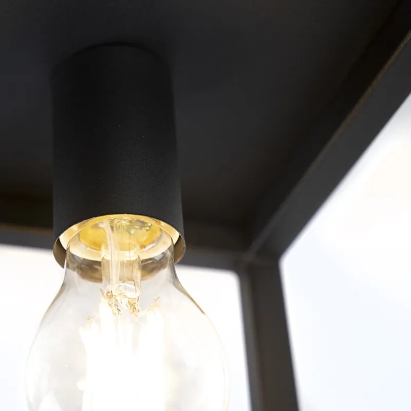 LED Candeeiro de teto industrial inteligente preto com WiFi A60 - Cage Industrial,Design,Moderno