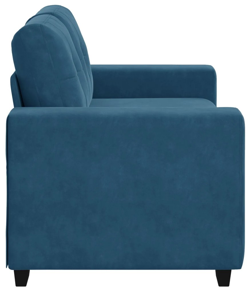 Sofá Loveseat vidaXL Azul 120 cm em Veludo