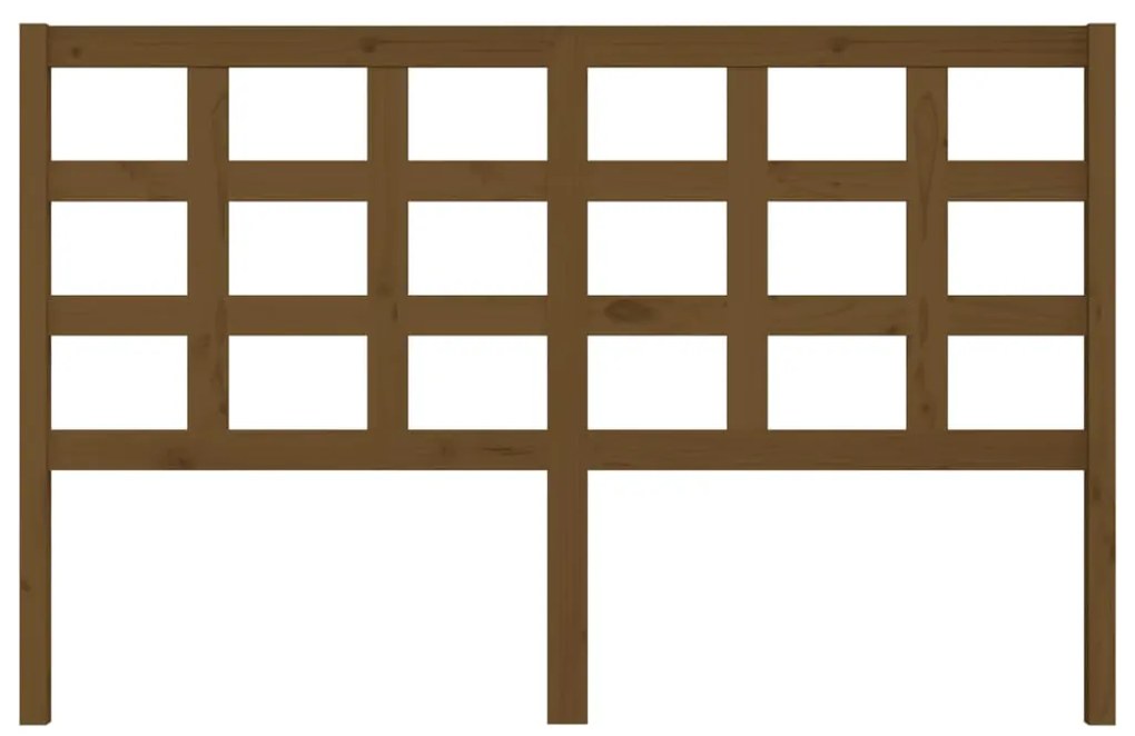 Cabeceira de cama 156x4x100 cm pinho maciço castanho mel