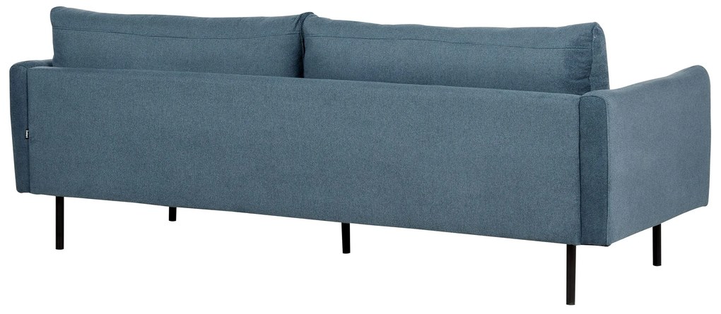 Sofá de 3 lugares em tecido azul VINTERBRO Beliani