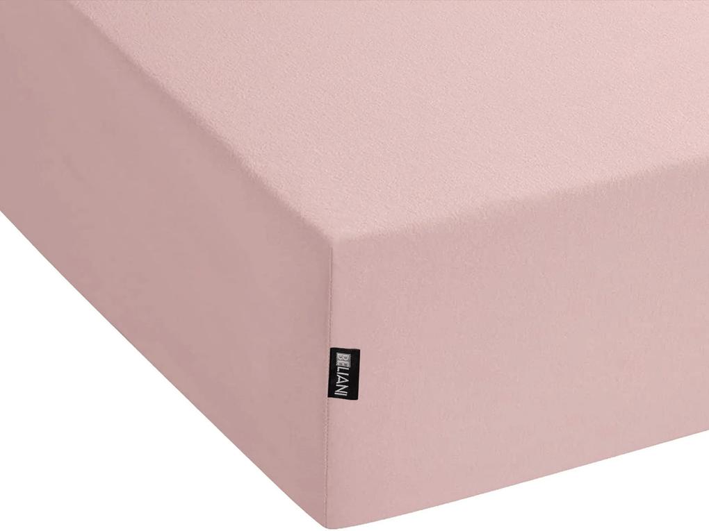 Lençol-capa em algodão rosa claro 180 x 200 cm HOFUF Beliani