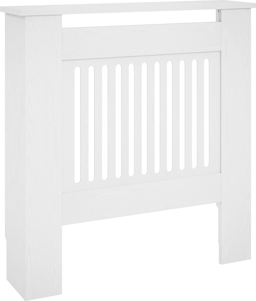 HOMCOM Cobertura para Radiador, Revestimento para Radiador, 78 x 19 x 81cm, Cobertura de Radiador para Quarto, Sala de Estar, MDF, Branco | Aosom Portugal
