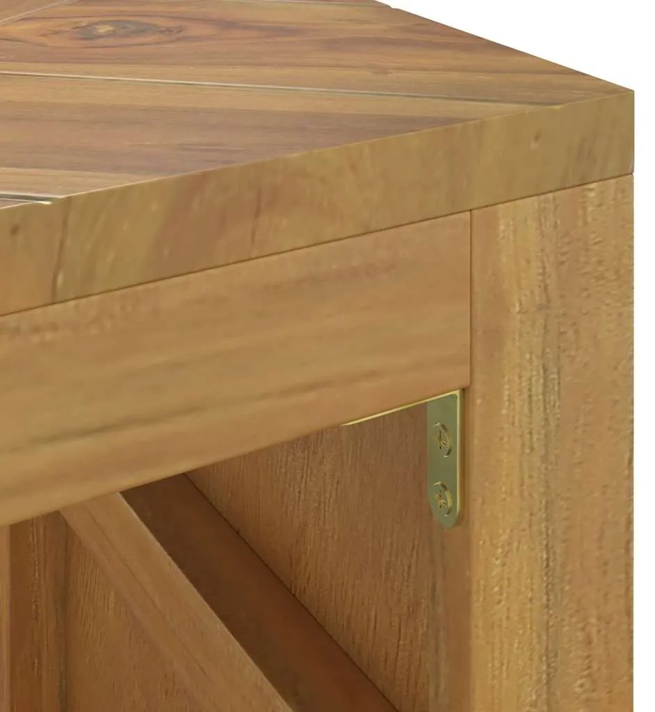 Mesa de centro 110x35x38 cm madeira maciça teca