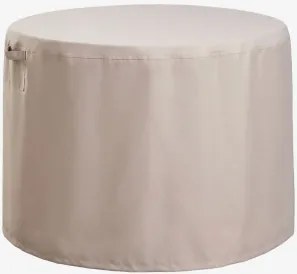 Capa Protetora Para Mesa De Jardim Redonda Otley Tapioca Bege & Ø130 Cm - Sklum