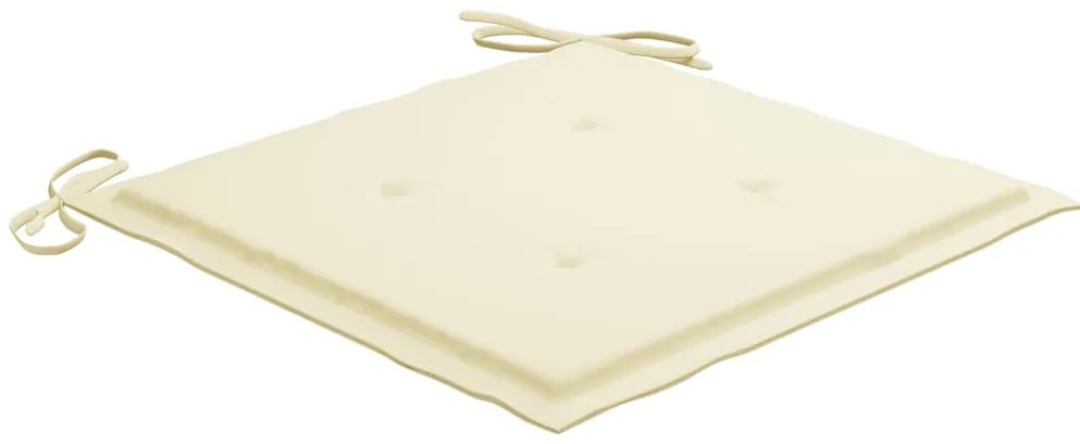 Cadeiras de jantar p/ jardim 8 pcs c/ almofadões acácia maciça