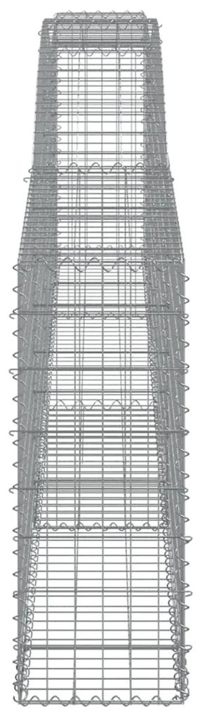 Cestos gabião arqueados 10pcs 400x30x80/100cm ferro galvanizado