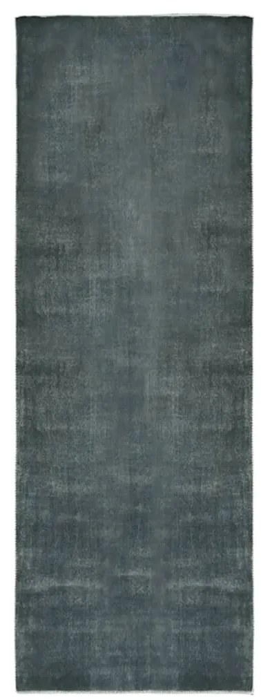 vidaXL Tapete/passadeira lavável poliéster 100x300 cm cinzento