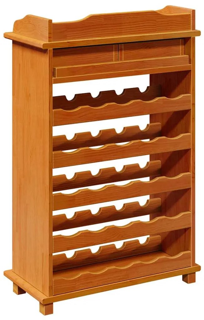 Aparador de Vinho 90x60x30 cm Madeira Sólida de Pinho