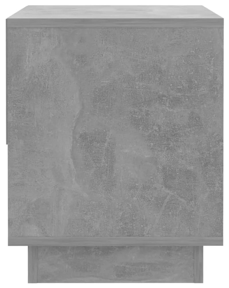 Mesas cabeceira 2pcs 45x34x44cm derivados madeira cinza-cimento