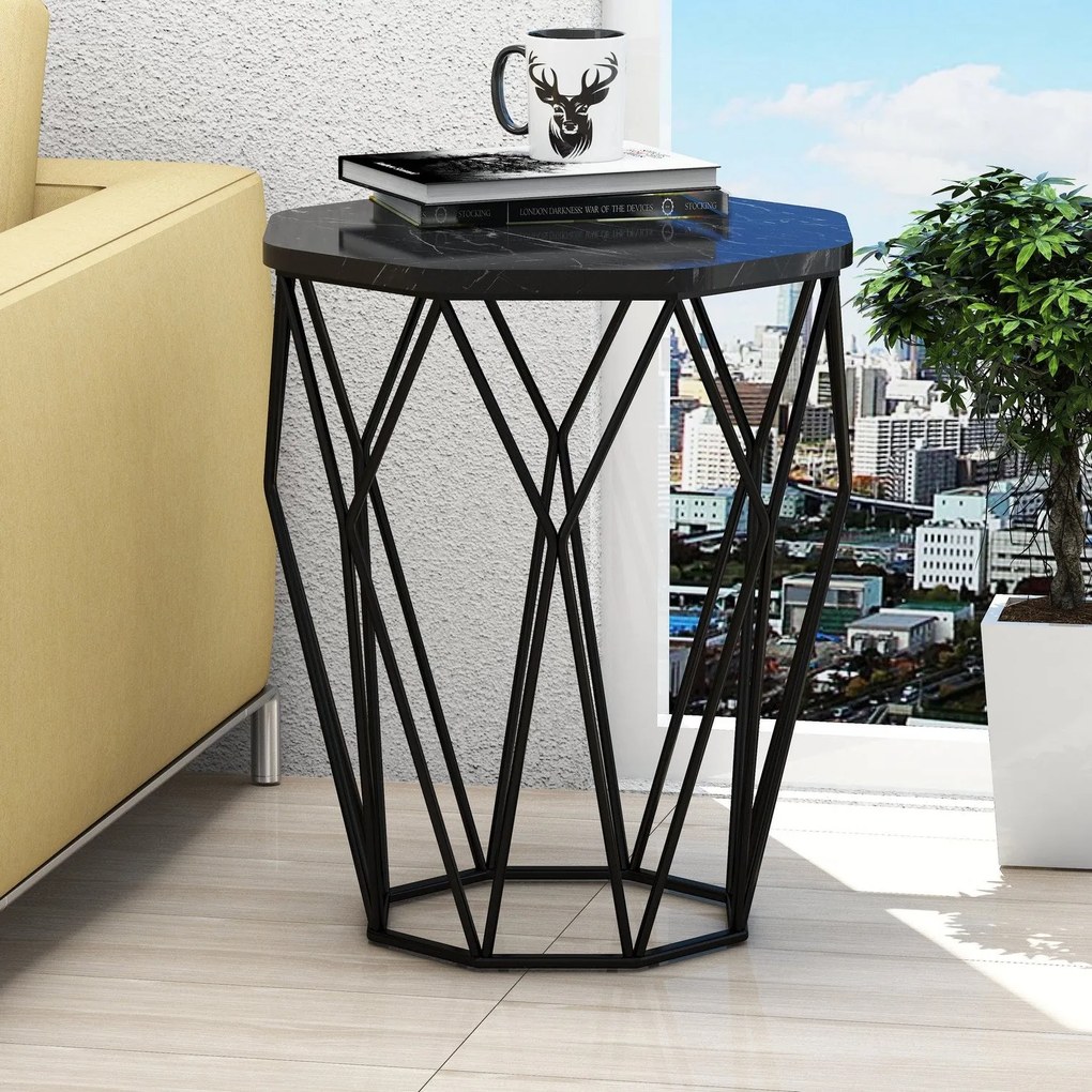 Mesa de Apoio Sofya – Preto – 46x57x46 cm