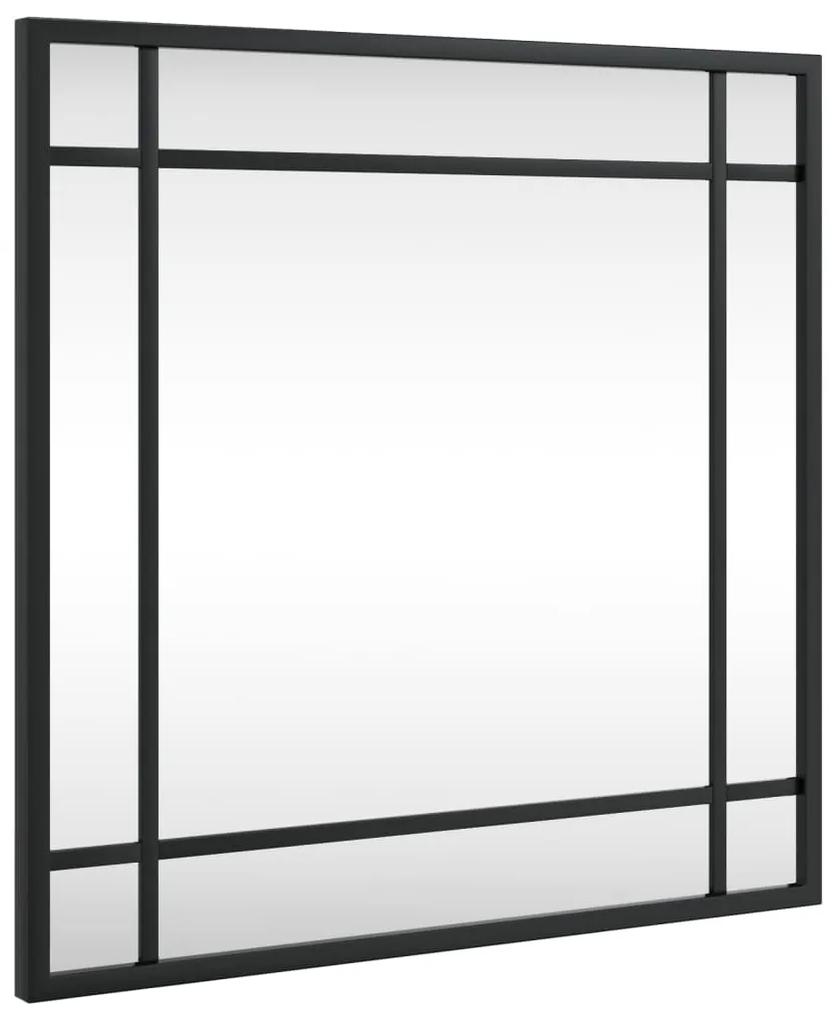 Espelho de parede quadrado 40x40 cm ferro preto