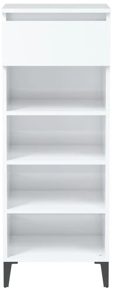 Sapateira 40x36x105 cm derivados de madeira branco brilhante
