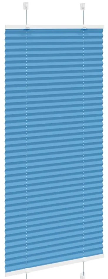 Plissado Cego Azul 65x150 cm Largura Tecido 64,4 cm Poliéster