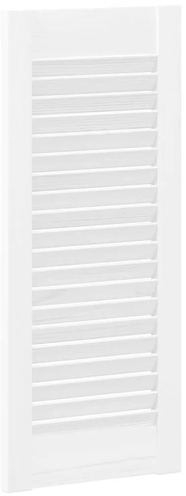 Portas de armário 2 pcs design de persiana 61,5x29,5 cm branco