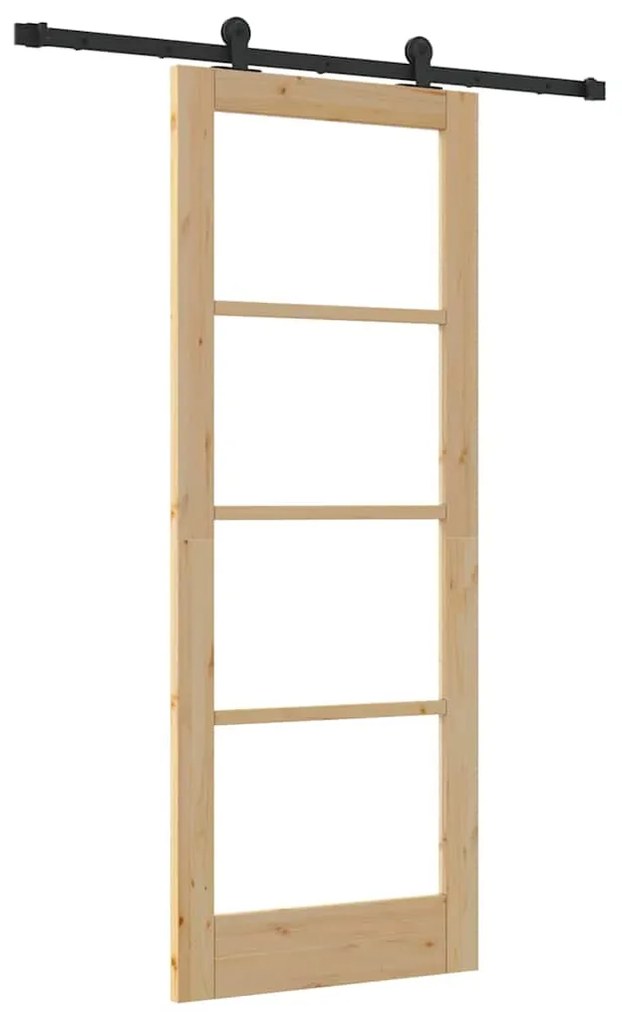 Porta Deslizante vidaXL com Conjunto de Hardware "ORKDAL" 78x202 cm