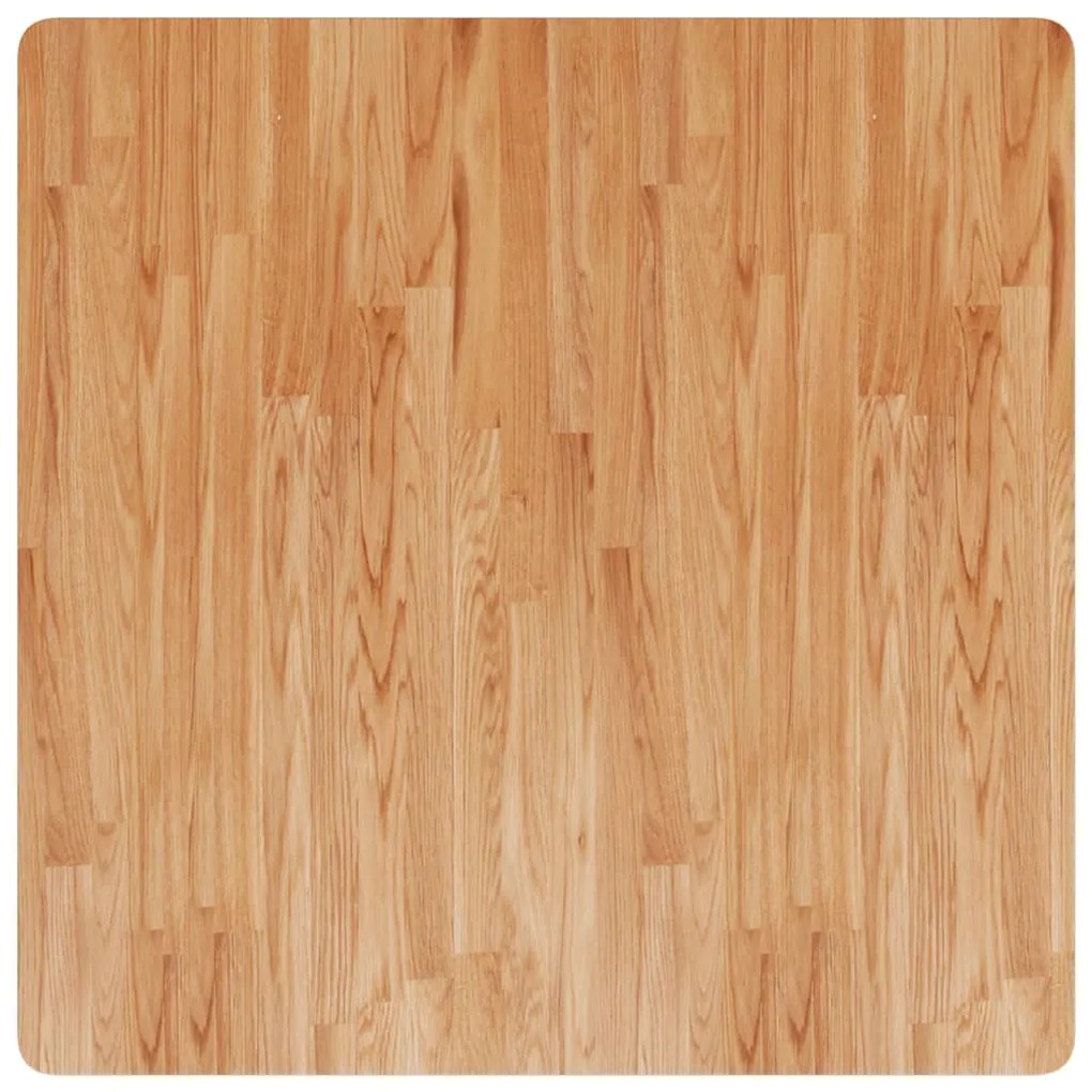 Tampo mesa quadrado 90x90x2,5cm carvalho tratado castanho-claro